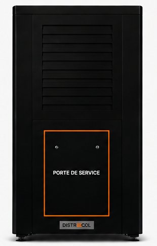 Distributeur DISTRICOOL TC-24-30R-75, vue arrière avec porte de service